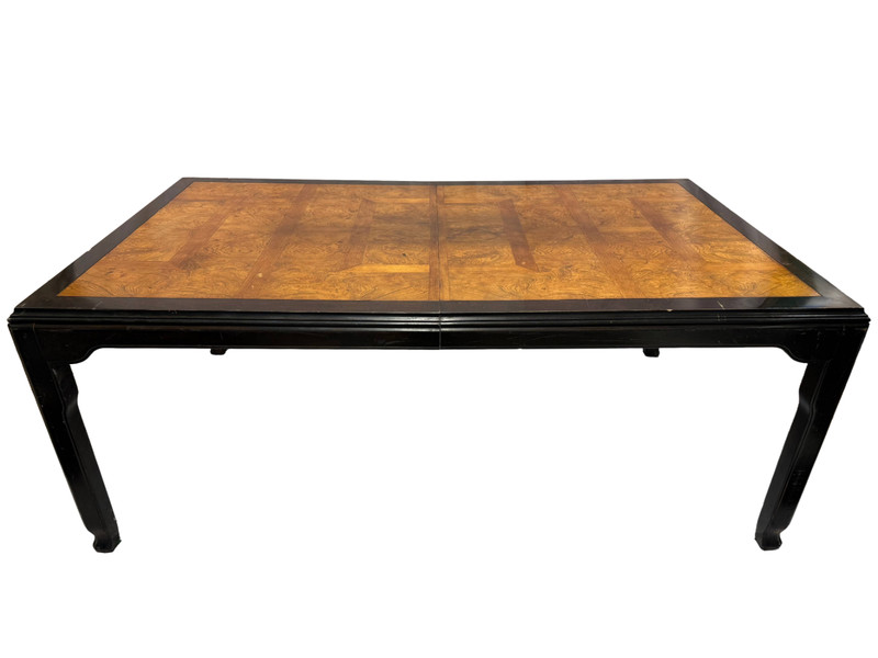 Century Furniture Chin Hua Burl Wood Dining Table Raymond Sobota 74” Parson