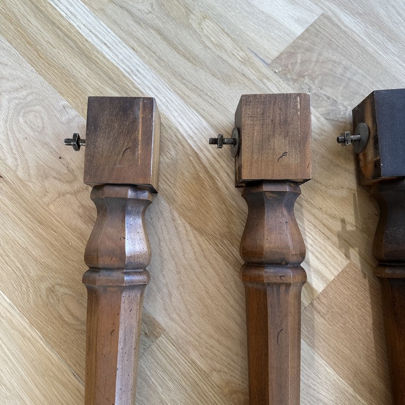 Set of 4 Solid Wood Dining Kitchen Table Legs 28.5" tall gallery