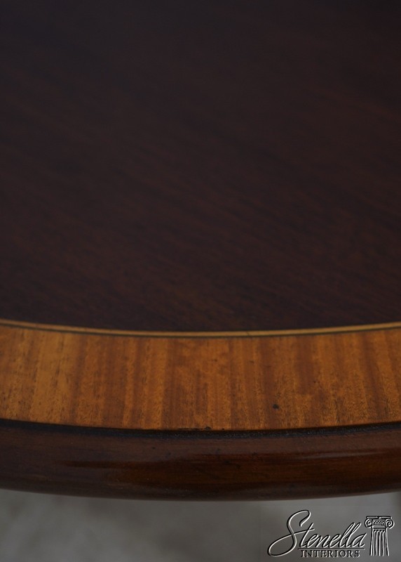 L73121: Georgian Style Oval Mahogany Inlaid Dining Table gallery