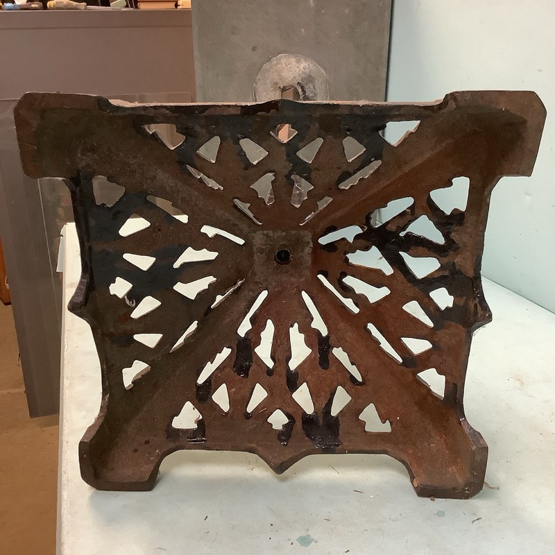 Art Deco Iron and Slate Top Side Table Stand Surface 24 3/4”H gallery