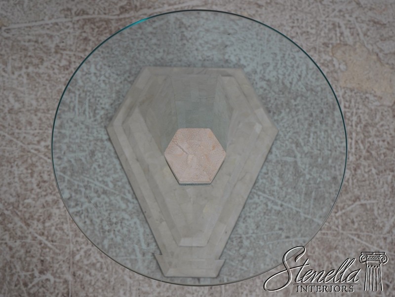 F71054: MAITLAND SMITH Modern Design Tessellated Marble Occasional Table gallery