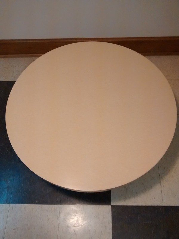 Mersman Round Blonde Formica Coffee Table gallery