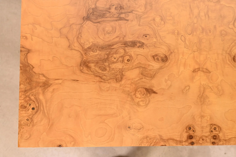Milo Baughman for Thayer Coggin Mid-Century Modern Burl Wood Dining Table gallery