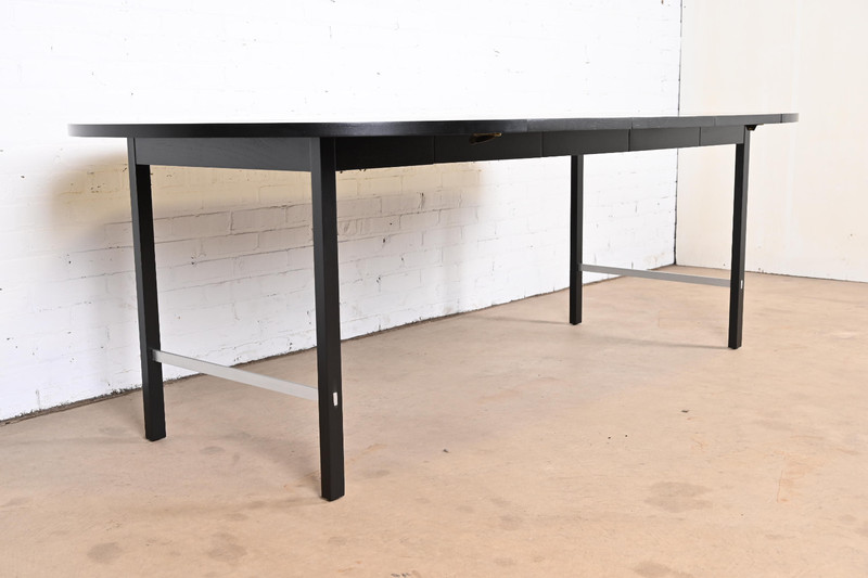 Paul McCobb for Calvin Furniture Lacquered Extension Dining Table, Refinished gallery