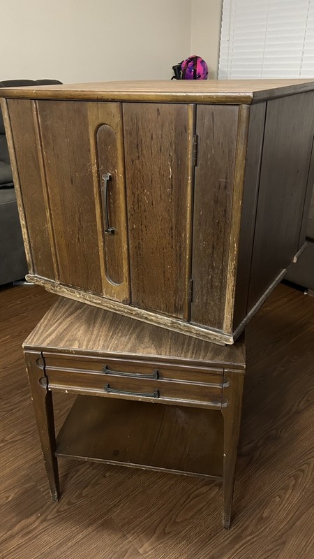 Mersman 31-22 Mid Century Walnut 2 Tier End Tables 1 Drawer 1960's Nice gallery