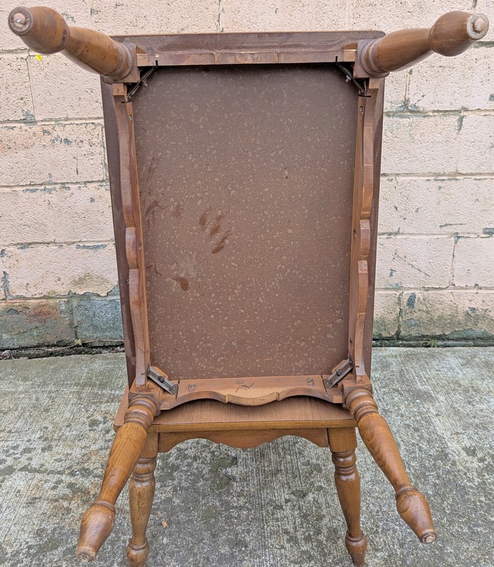 Pair Vintage Maple Wood Mersman Mid Century Modern Formica End Table Nightstand gallery