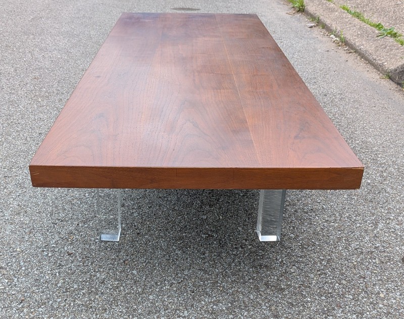 1960s Mid Century Modern Thayer Coggin Milo Baughman 66" X 24" Coffee Table gallery