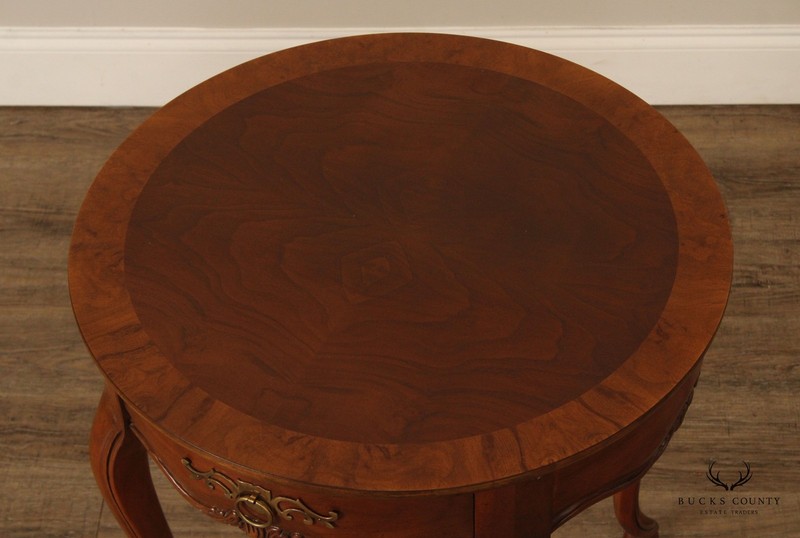 Baker Furniture French Country Style Walnut Side Table gallery