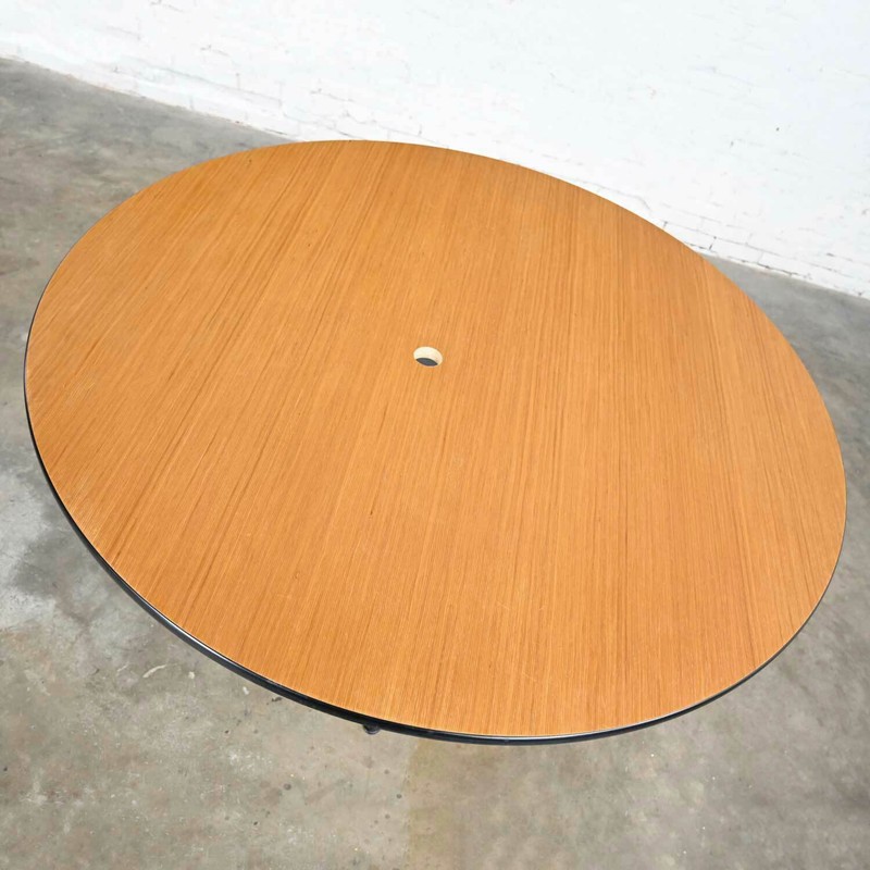 MCM Eames for Herman Miller Natural Oak 60” Round Top w/ Gromet Holes gallery