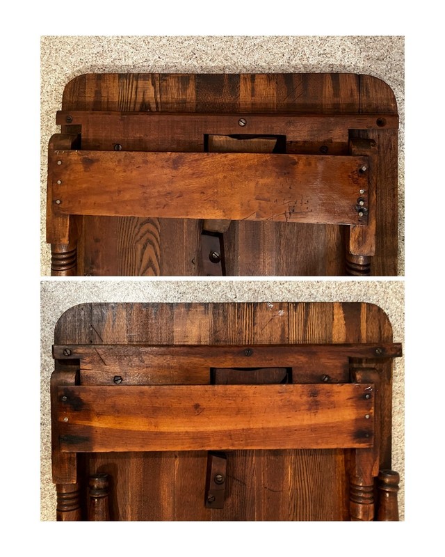 Antique "The New Simplicity Folding Table" Pat'd June 10, 1884 (or 1881?) W.E. E gallery