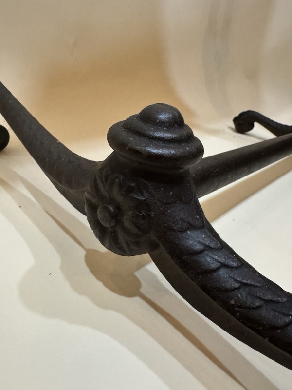 1900 Edwardian Cast Iron TILT TOP TABLE Claw Feet gallery