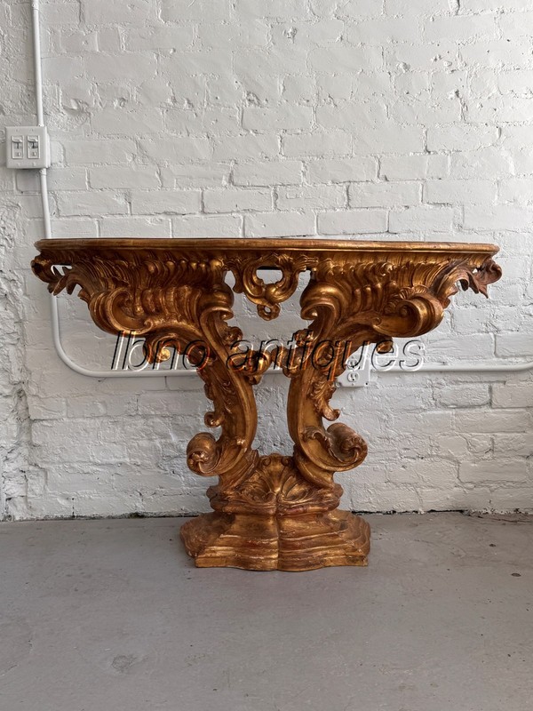 SUPERB 18th CENTURY ITALIAN ROCOCO GILTWOOD CONSOLE TABLE, MUST SEE. LooK!!!!