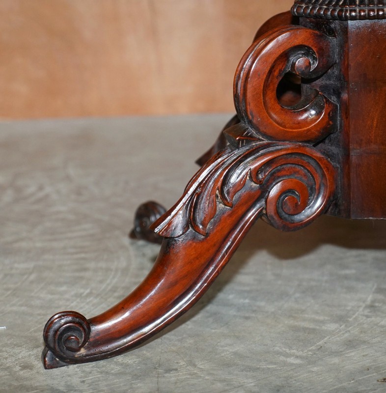 RESTORED ANTIQUE GILLOWS CUBAN MAHOGANY DUMB WAITER METAMORPHIC OCCASIONAL TABLE gallery