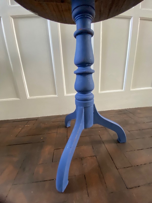 Antique side table geometrically painted by GH gallery