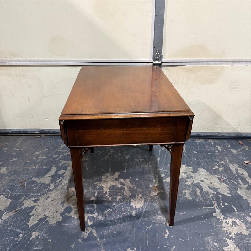 Vintage Hekman Drop Leaf Cherry End Table Wood- Freight / Local Pickup gallery