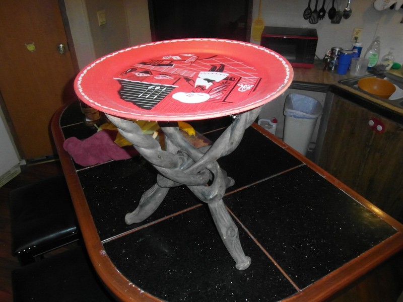 Vintage Rustic Lodge twisted Driftwood end table stand Only carved driftwood