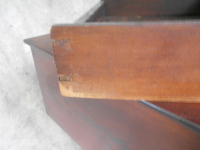 ANTIQUE AMERICAN EMPIRE MAHOGANY 2 DRAWER STAND gallery
