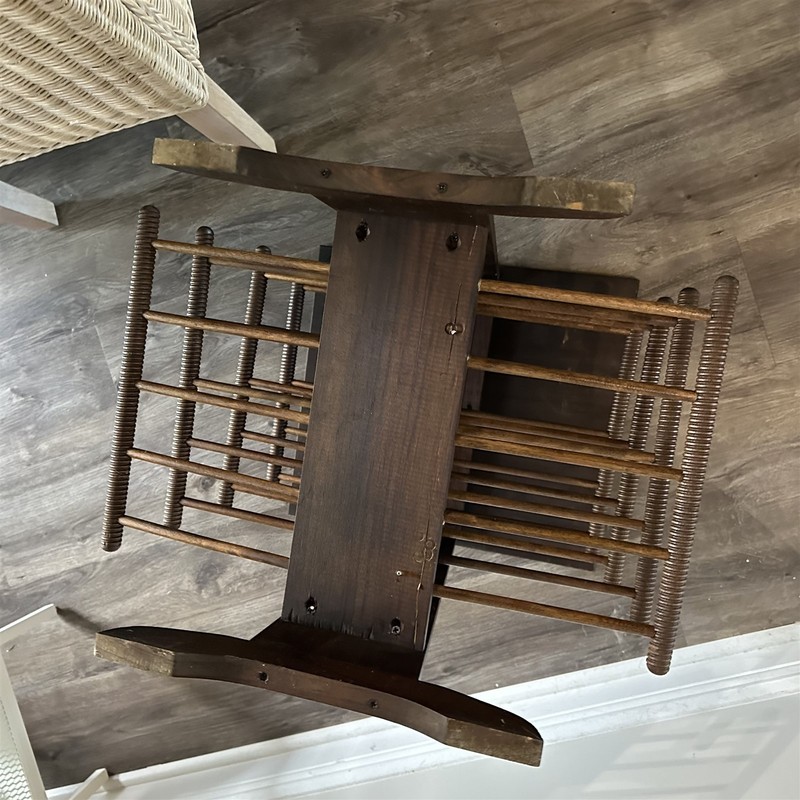 VINTAGE MID CENTURY MODERN MAGAZINE LP RACK TABLE FLOATING SHELVES DANISH MOD gallery