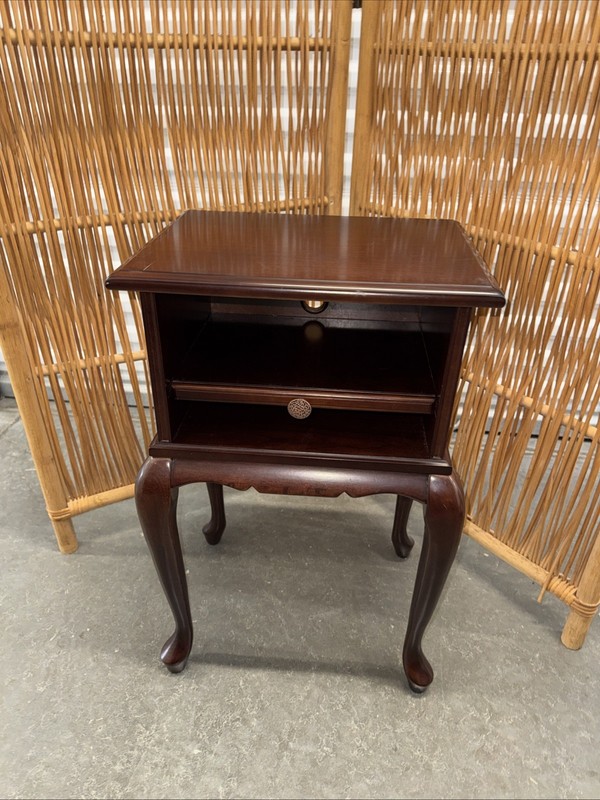 Vintage Bombay Queen Anne Furniture Telephone Table Mahogany gallery