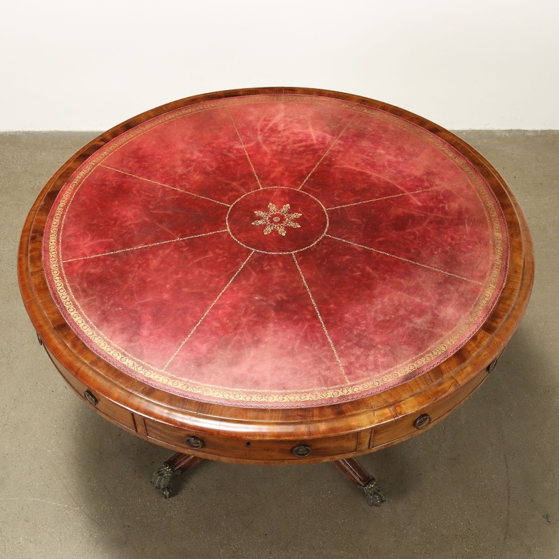 Antique Victorian Library Table Fir Mahogany United Kingdom XIX Century gallery