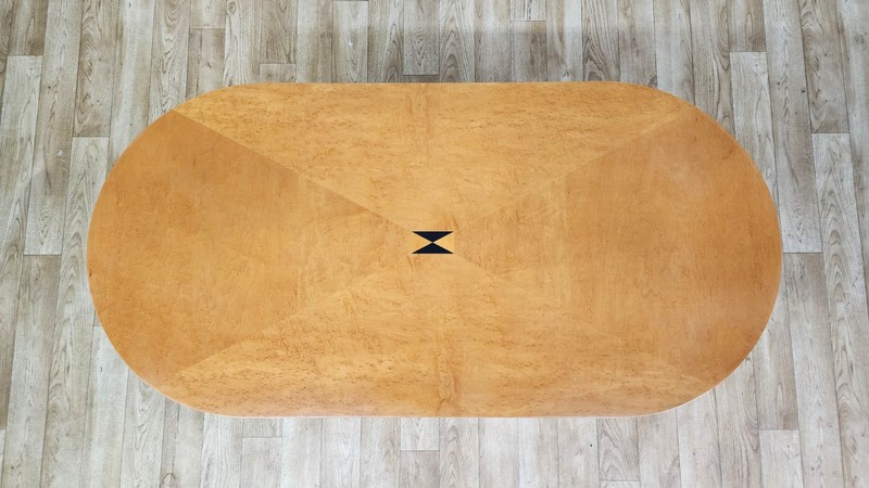 Post-Modern Neoclassical Table in the Style of Michael Graves Birdseye Maple gallery