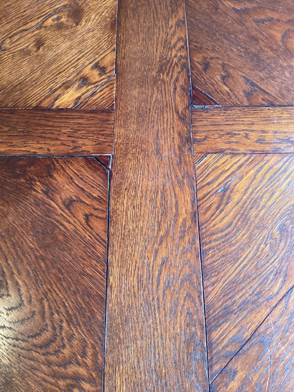 Antique French Provincial Parquetry Dining Table 1800’s Stunning gallery
