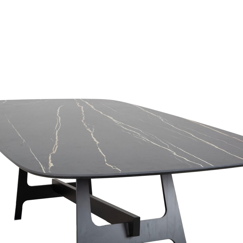 Bonaldo Slot Dining Table Black White Anthracite 200 x 108cm by Giuseppe Viganò gallery