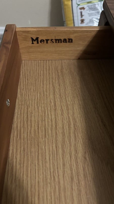 Mersman 31-22 Mid Century Walnut 2 Tier End Tables 1 Drawer 1960's Nice gallery