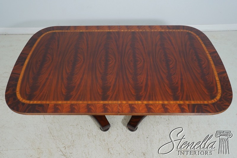 L64114EC: HENREDON Flame Mahogany Top Dining Room Table gallery