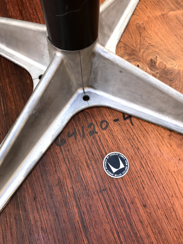 c. 1970’s Eames Herman Miller 60" Rosewood Dining Table Vintage MCM gallery