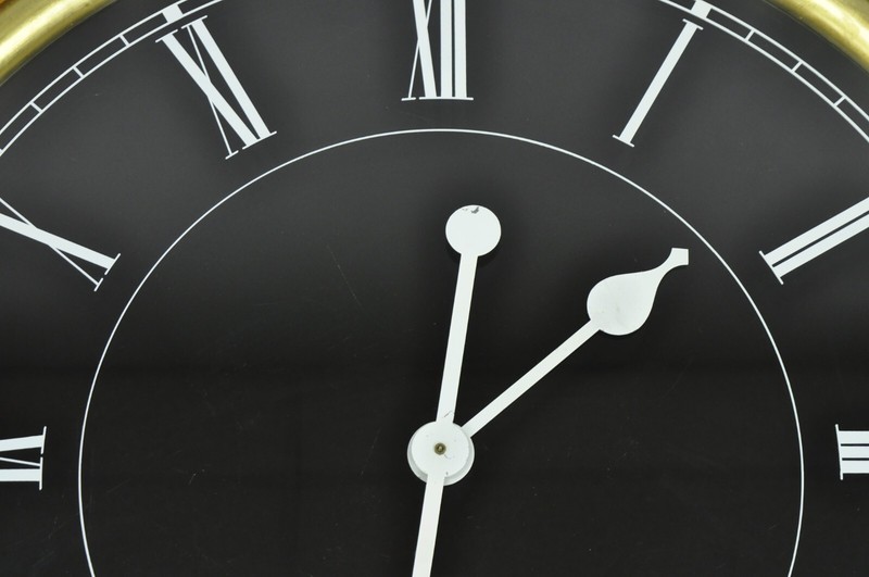 Vintage 1978 Paul Persoff Design Large 48" Custom Working Clock Coffee Table gallery