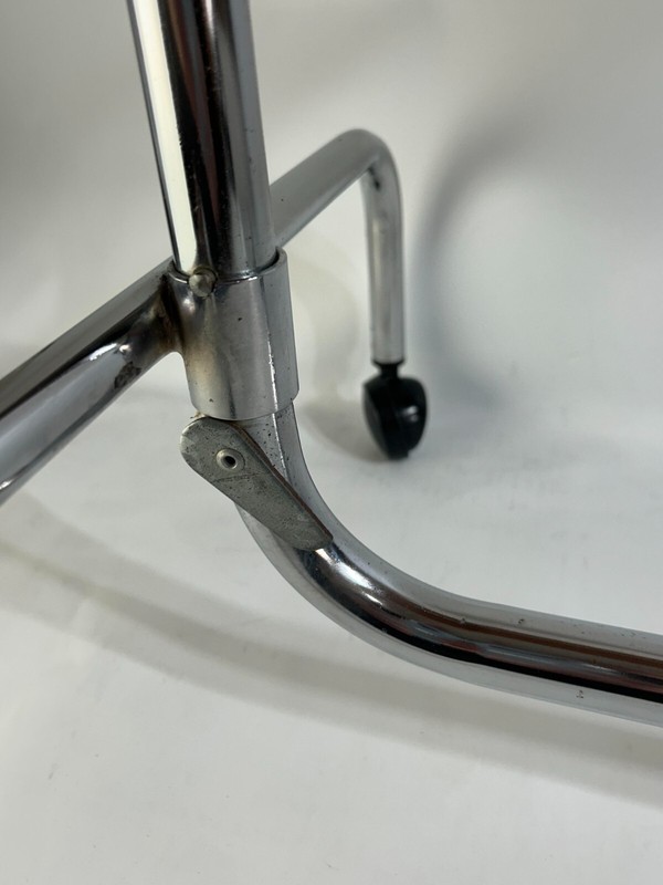 1970s Danecastle ApS Danish Modern Teak and Chrome Adjustable Reading Tray Table gallery