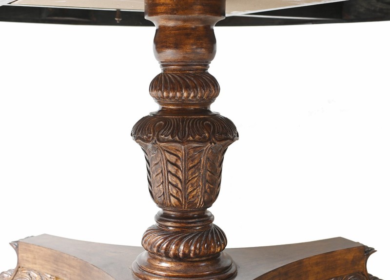 Regency Revival Centre Table Mahogany Claw Feet gallery