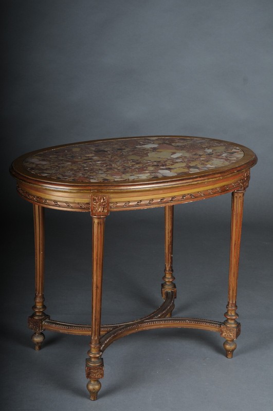 Classic Louis XVI Coffee Table/Side Table, Beech gallery
