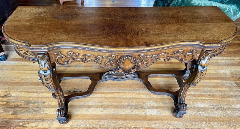Antique Side Table/ Fold Out Dining Table