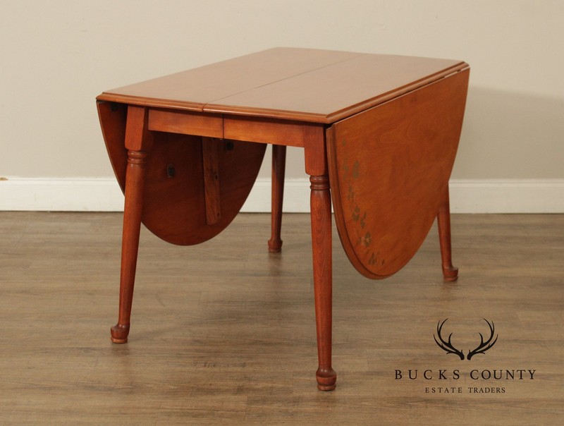 Vintage Cushman Colonial Creations Maple Drop Leaf Dining Table With 2 Leaves gallery