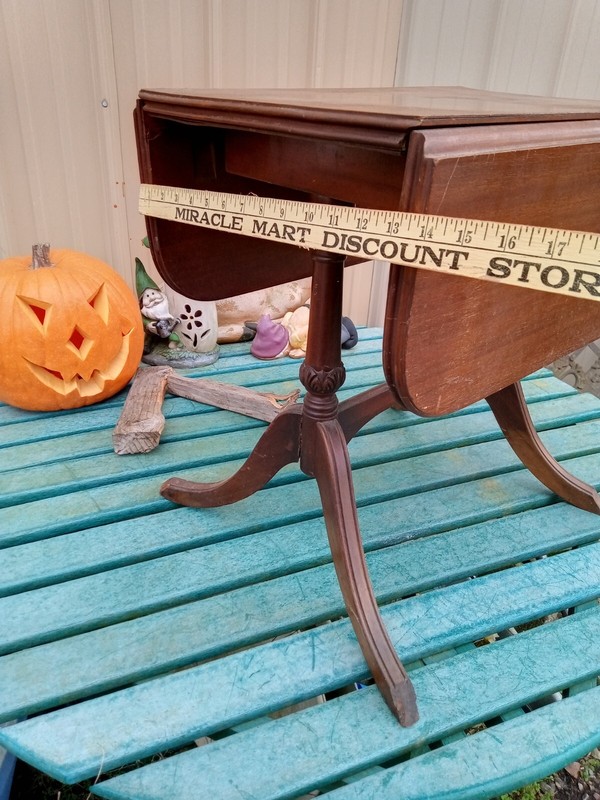 Antique Childs Mahogany Drop Leaf Table 1930 Fine Arts Furniture Grand Rapids MI gallery