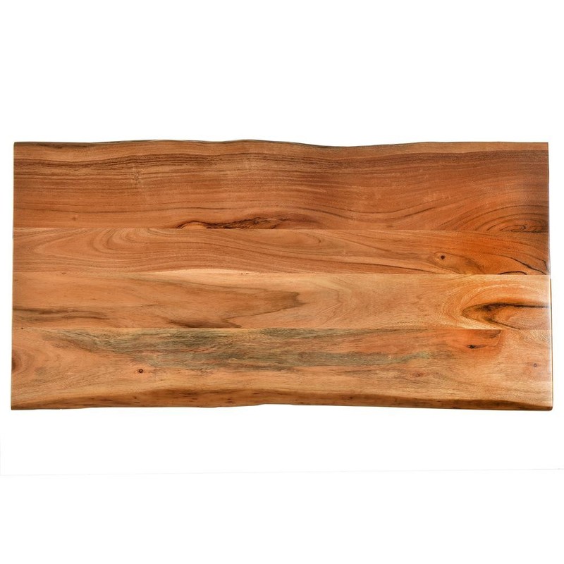 Seti Live Edge Bar Table - Natural Top - Black Base gallery
