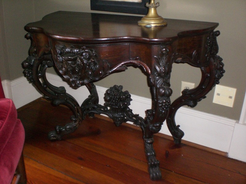 Antique Belter Rococo Rosewood Pier Table 1800's gallery