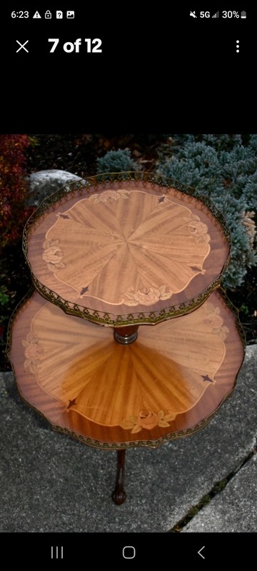 Claw Foot Ornate 2 Tierd Table Stand gallery