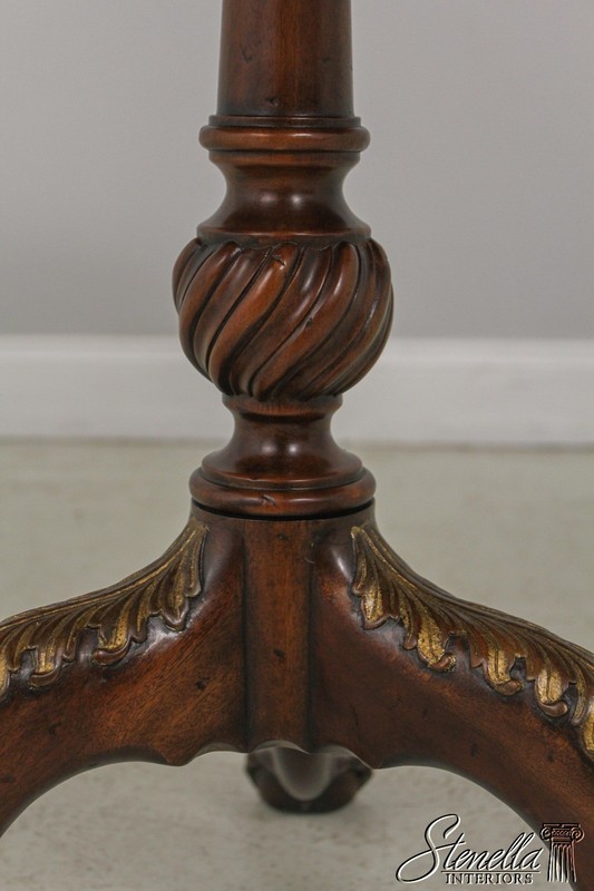 L57981: THEODORE ALEXANDER George II Mahogany Tilt Top Table gallery