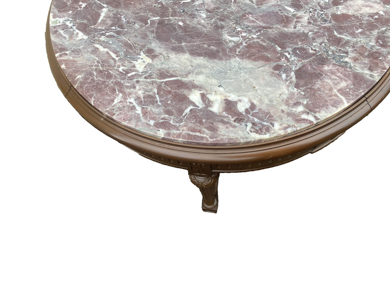 66369 Round Marble Top Coffee Table Stand gallery
