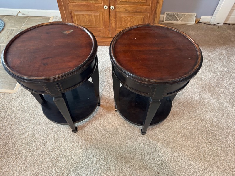 Vintage Baker furniture end tables – Pair
