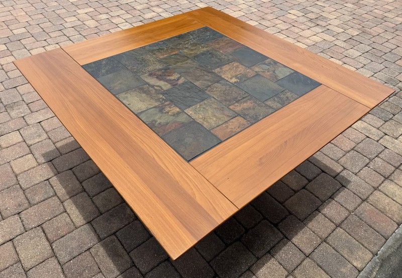 Large Teak Danish Mid Century Dining Table Maybe Gangsø Møbler, Nice Grain. gallery