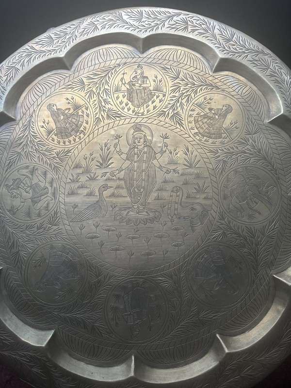 Antique Hindu Brass Table gallery