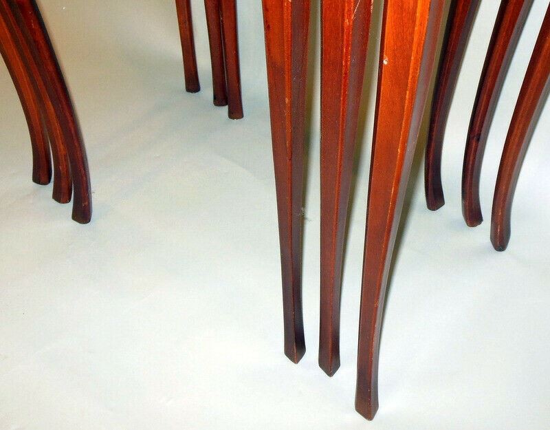 Antique SET 3 NESTING TABLES Style Louis XV Regency French Villa Elegance Chic gallery