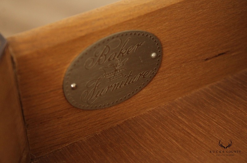 Baker Furniture French Country Style Walnut Side Table gallery