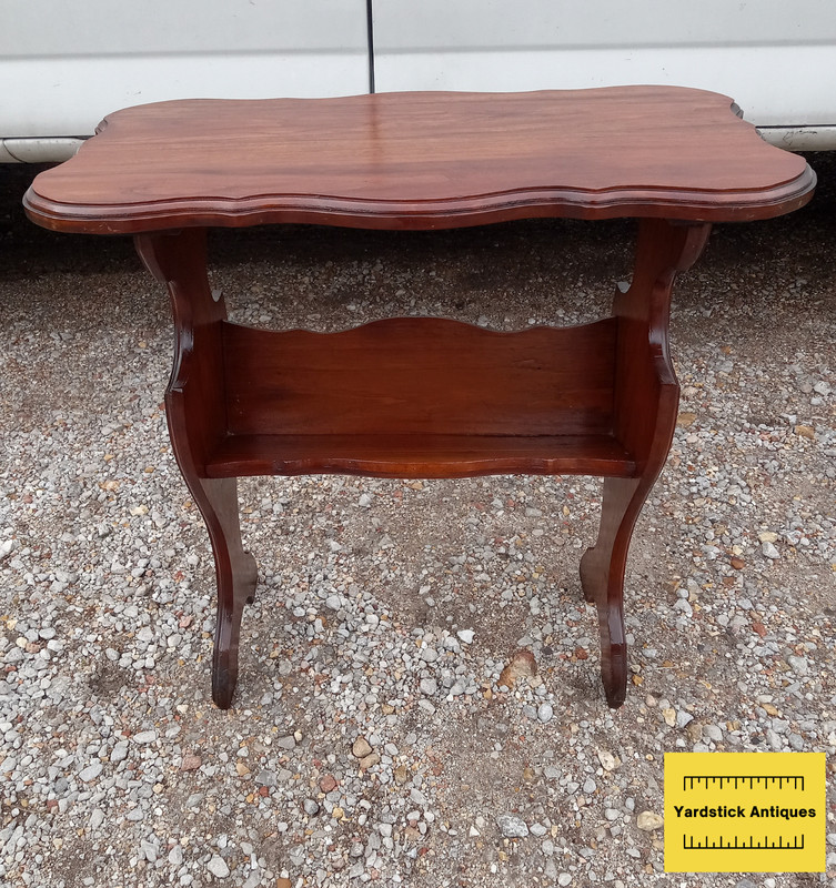 Solid Walnut Bookshelf Table / End Table (BST-22)