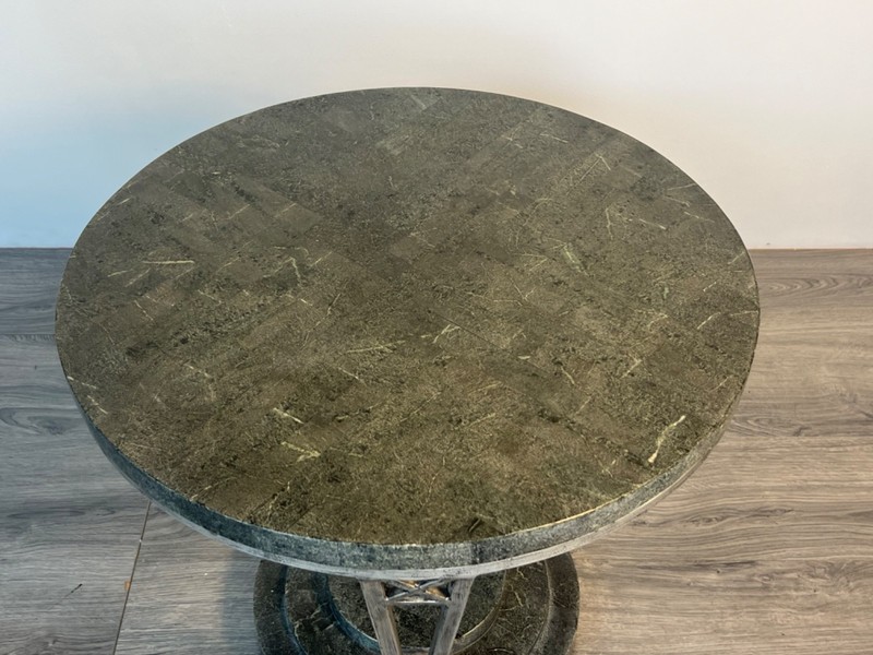 Tessellated Stone Around Deco Side Table, Deco Table, Side Table gallery