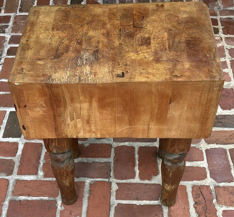 Vintage, Authentic Butcher Block Antique Butcher Block gallery